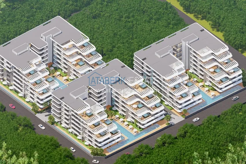 Sales start! Off-plan project - hotel-type residence in Antalya, Altintash 1 