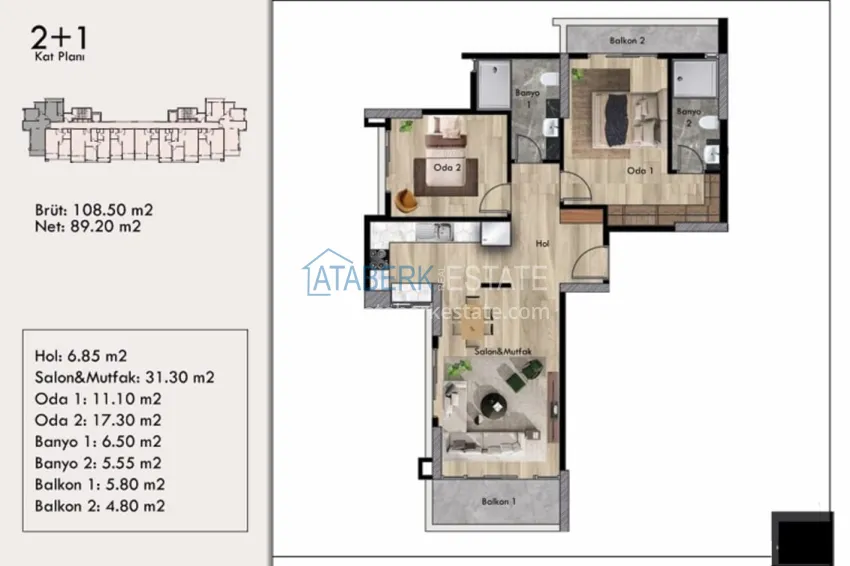 Buy cheap A new investment-attractive project in the Arpachbakhshish-Mersin area 5