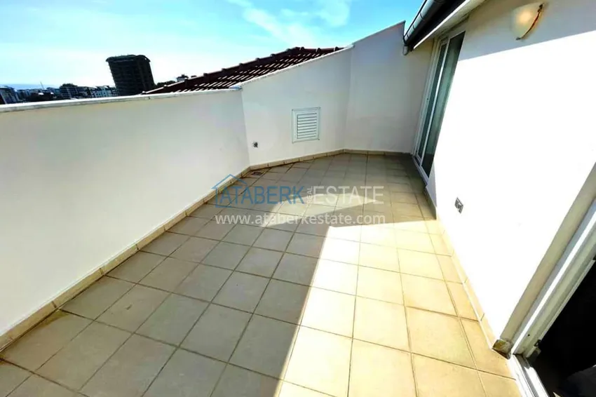 Purchase  3+1 furnished penthouse with sea views in a complex with infrastructure, Akdam district — Alanya  22 