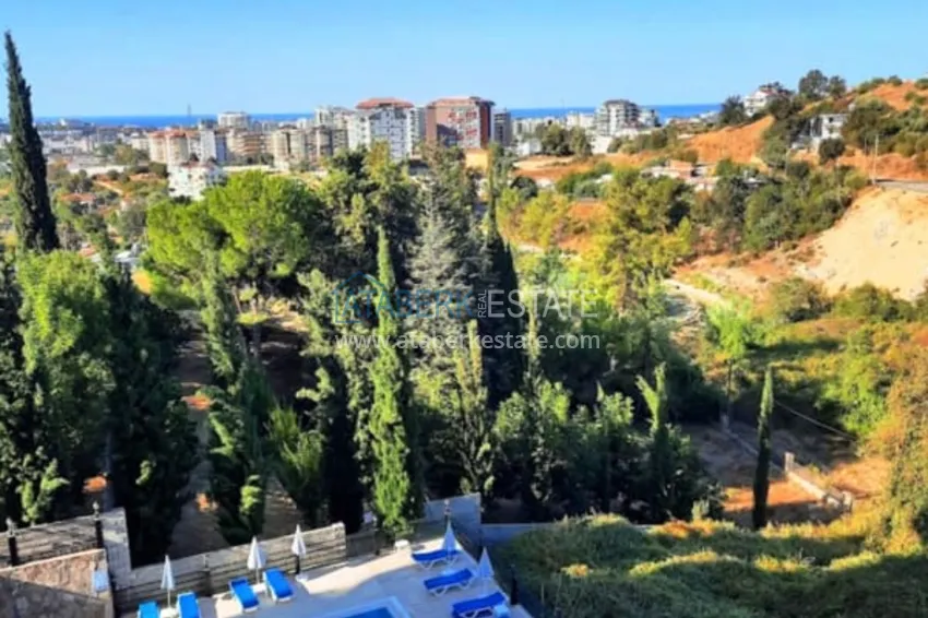 Purchase  3+1 furnished penthouse with sea views in a complex with infrastructure, Akdam district — Alanya  24 