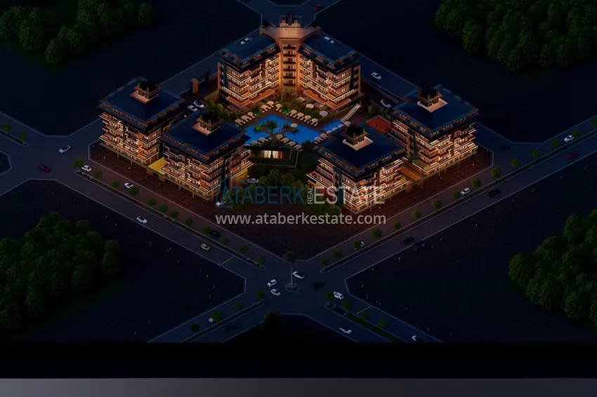 Investment project in the Kargicak district — luxury comfort-class real estate 100 meters from the sea 24