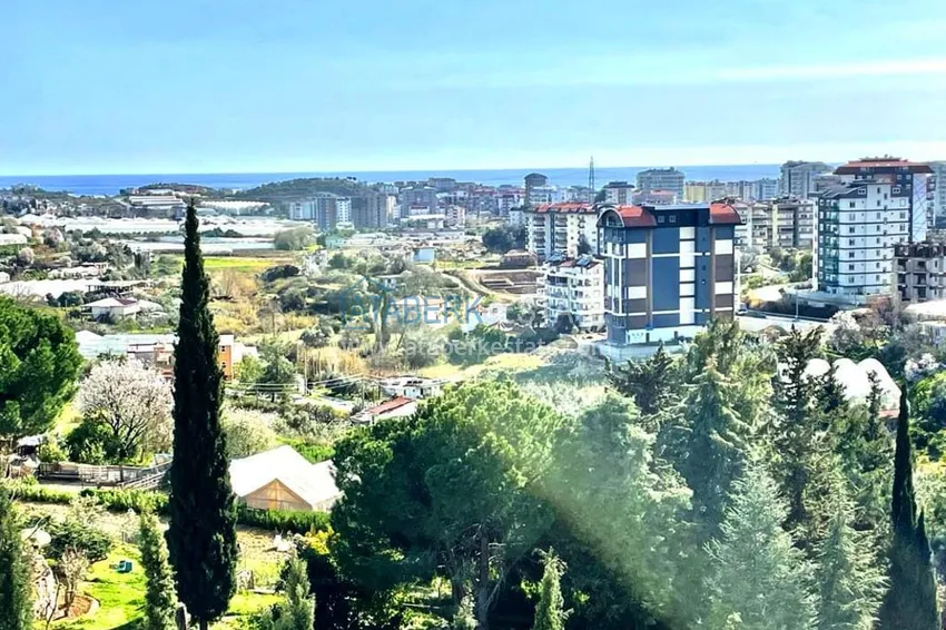 Purchase  3+1 furnished penthouse with sea views in a complex with infrastructure, Akdam district — Alanya  26 