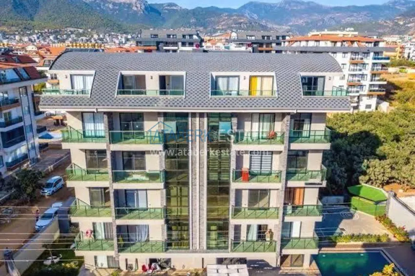 Turnkey two-level apartment in a modern complex in Oba 2