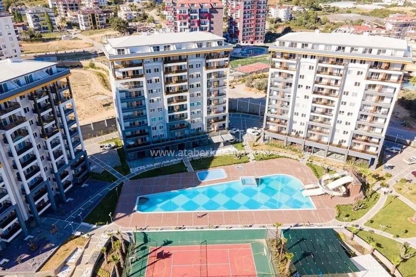 1+1 furnished apartment in a luxury residence near Incekum beach, Avsallar area - Alanya 4 