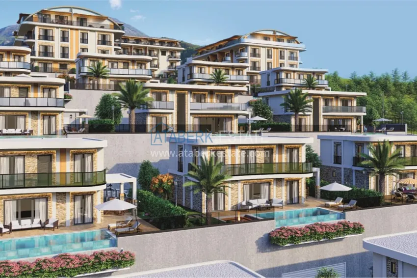 Luxury premium residence project in Alanya Kargicak district 3 