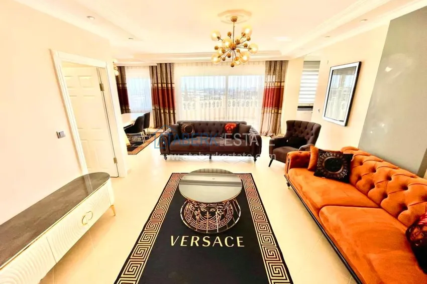 Purchase  3+1 furnished penthouse with sea views in a complex with infrastructure, Akdam district — Alanya  3 
