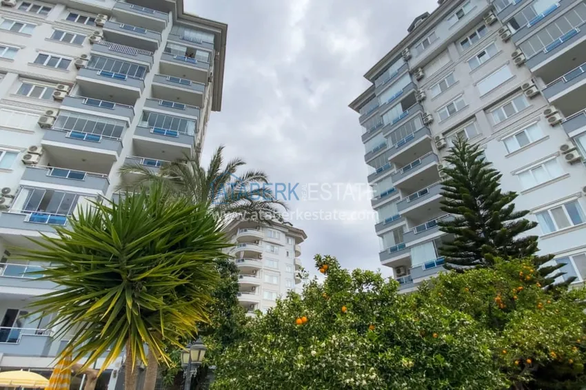 Furnished 1 + 1 apartment with a glazed balcony overlooking the sea, mountains and Kale in Cikcilli, Alanya 5 