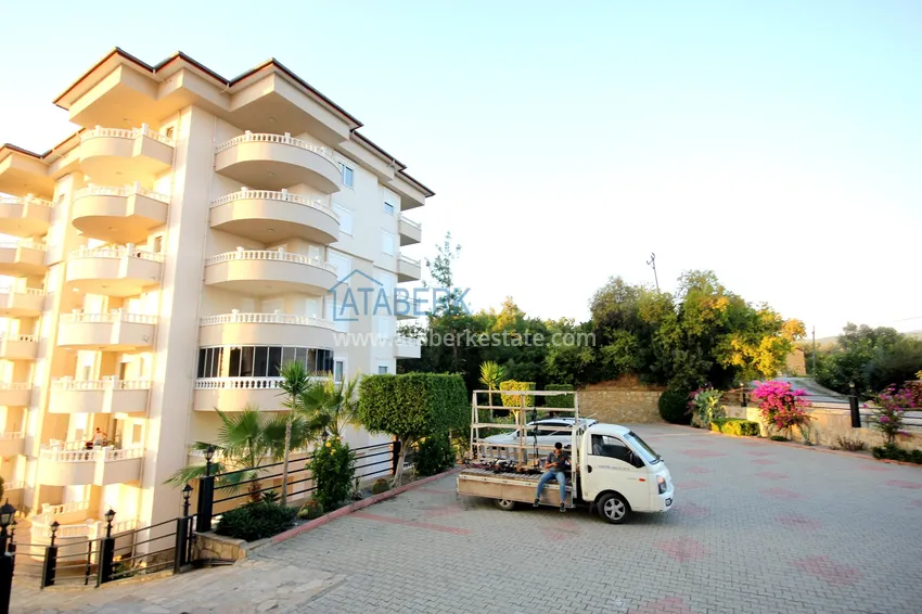 3+1 furnished penthouse with sea views in a complex with infrastructure, Akdam district — Alanya  7 