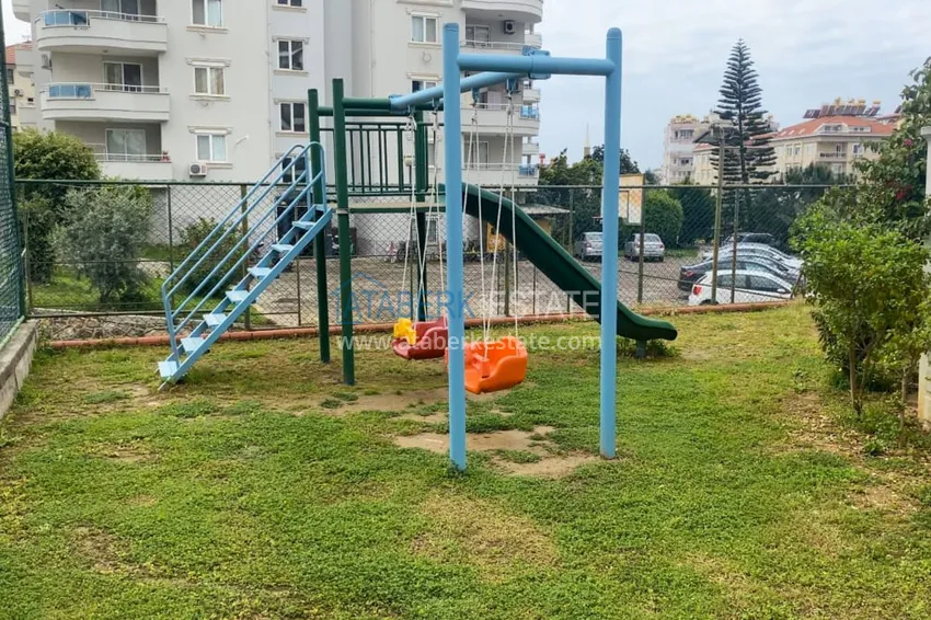 Furnished 1 + 1 apartment with a glazed balcony overlooking the sea, mountains and Kale in Cikcilli, Alanya 6 