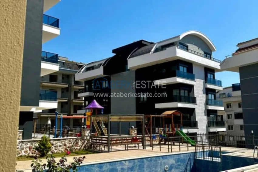Duplex apartment 3+1 with furniture and separate kitchen in Alanya Oba district. Suitable for residence permit! 6 