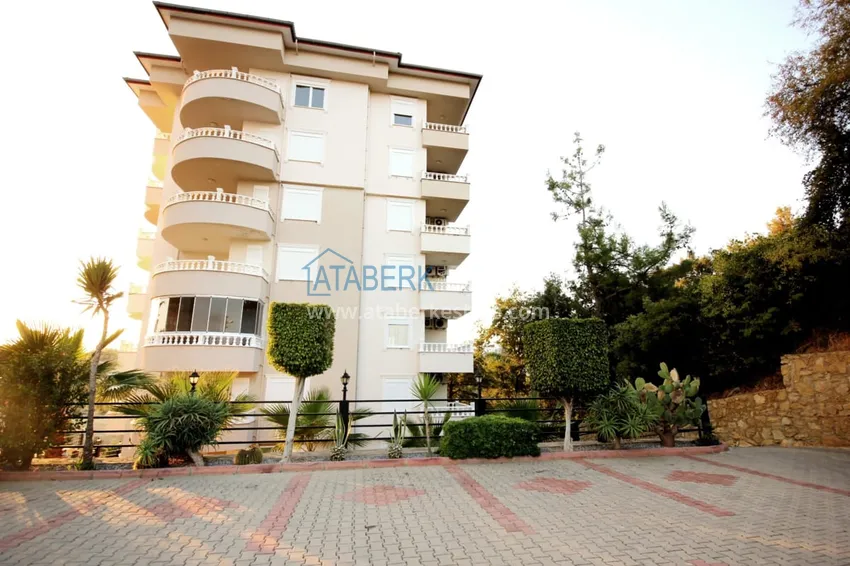3+1 furnished penthouse with sea views in a complex with infrastructure, Akdam district — Alanya  8 