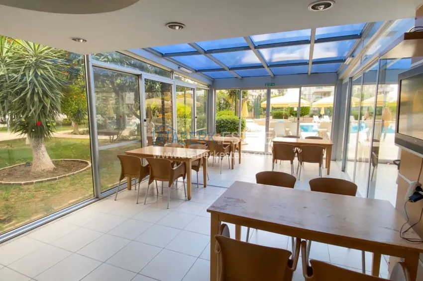 Furnished 1 + 1 apartment with a glazed balcony overlooking the sea, mountains and Kale in Cikcilli, Alanya 9 