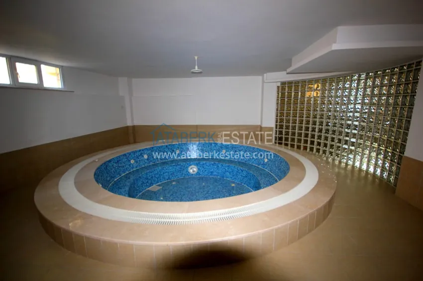 3+1 furnished penthouse with sea views in a complex with infrastructure, Akdam district — Alanya  11 