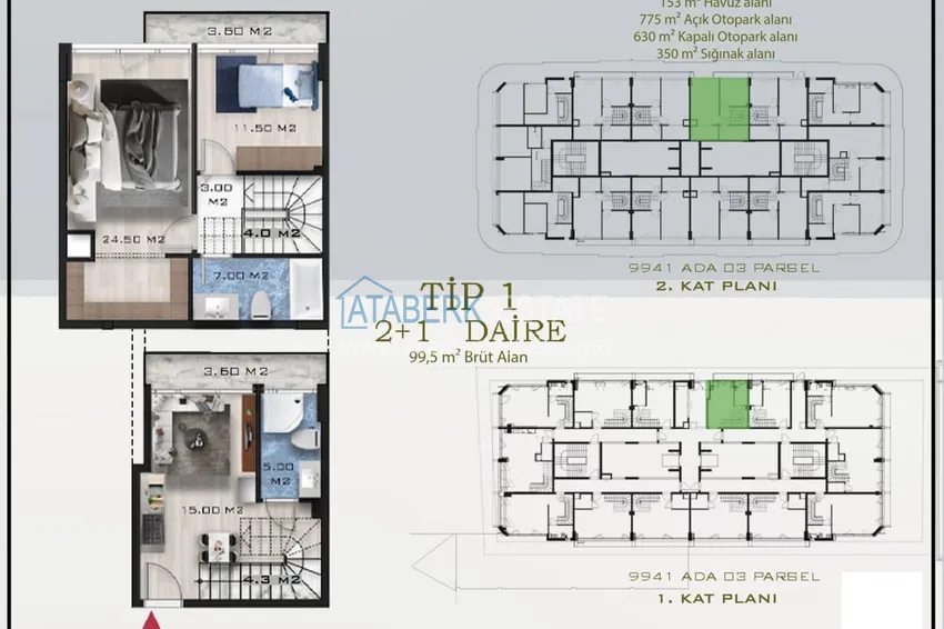 Buy cheap New residential complex in Konyaalti with spacious 2+1 duplexes 2 