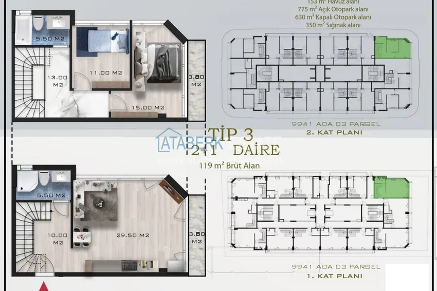 Buy cheap New residential complex in Konyaalti with spacious 2+1 duplexes 4 