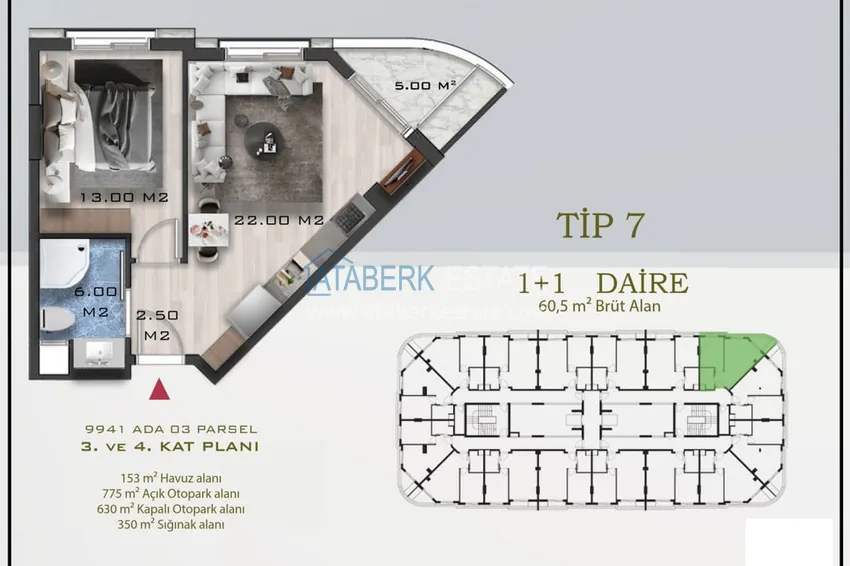 Buy cheap New residential complex in Konyaalti with spacious 2+1 duplexes 8 