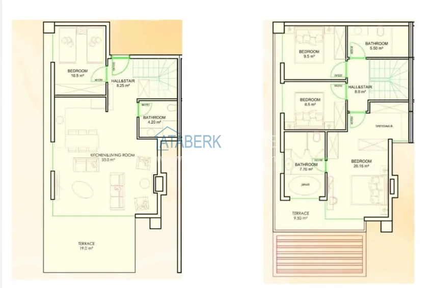 Buy cheap Spectacular two-level villa in a residence with a 5-star hotel concept - Konakli, Alanya 1 