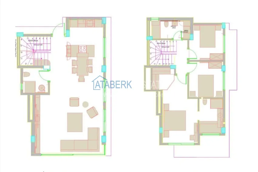 Buy cheap Two-storey villa with luxurious views in a stunning residence - Konakli, Alanya 1 