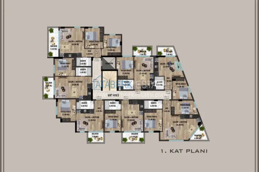 Buy cheap Luxury real estate directly from the developer in the prestigious area of Büyük Hasbahce 3