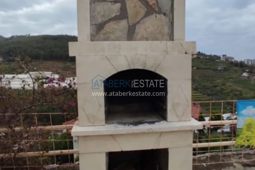 Two-storey furnished villa with panoramic views in Alanya Kargicak 11 