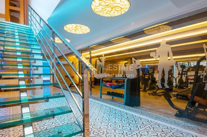 1+1 penthouse for rent in the center of Alanya in an exclusive residential complex  11 