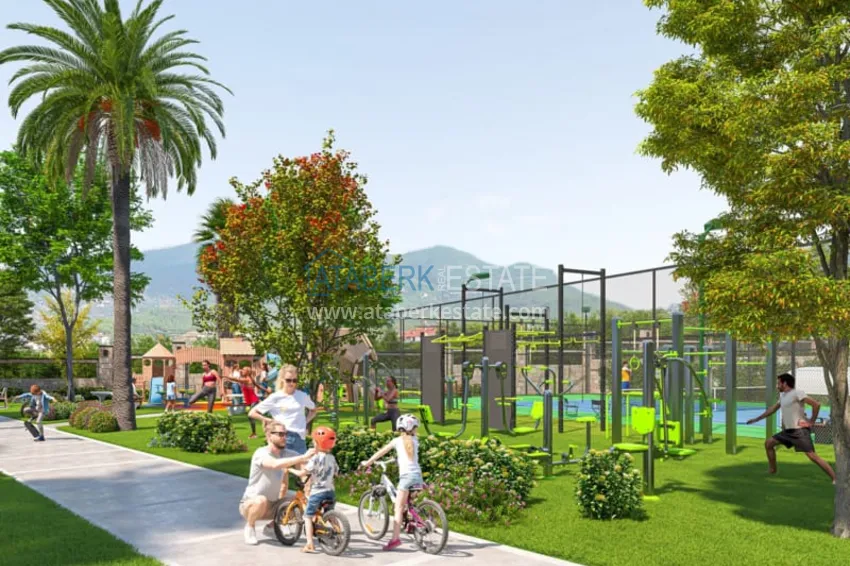 Modern family-type residential complex with luxurious infrastructure under construction — Alanya, Oba 11 