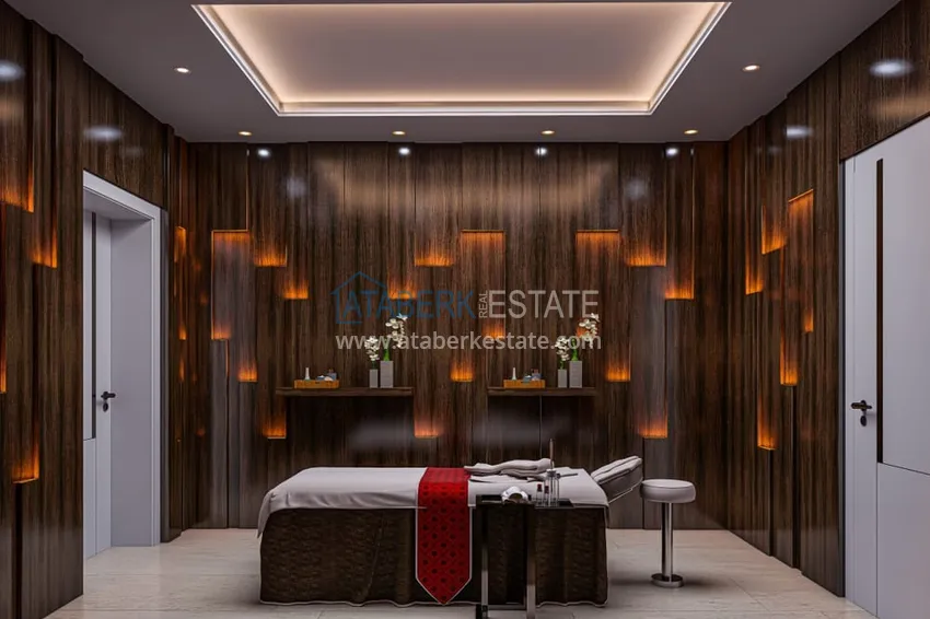 Modern family-type residential complex with luxurious infrastructure under construction — Alanya, Oba 29 