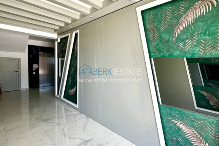 2+1 duplex penthouse partially furnished with sea views, Oba district — Alanya. Suitable for a residence permit! 13 