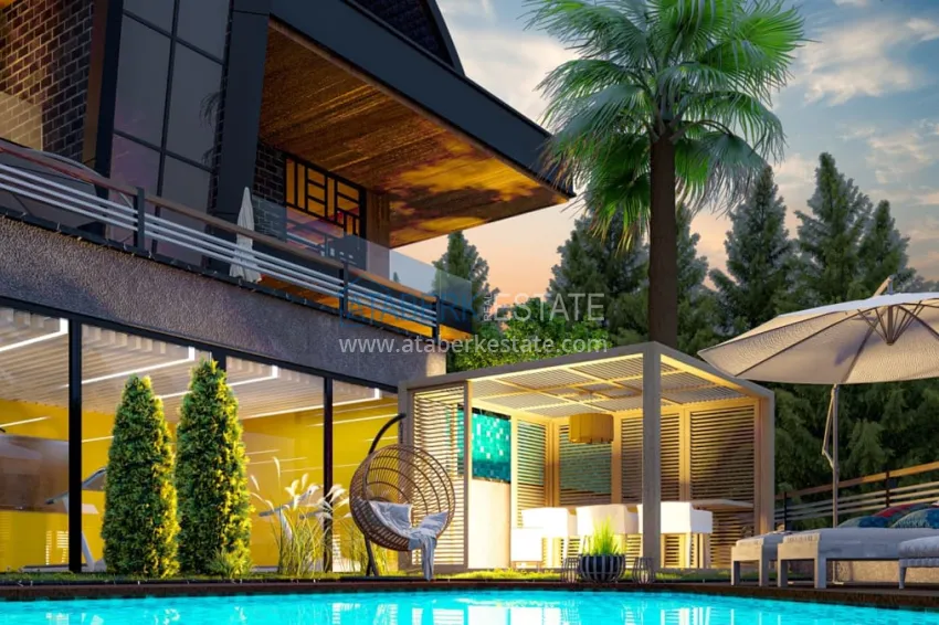 Private villa complex under construction in Kargicak 11 