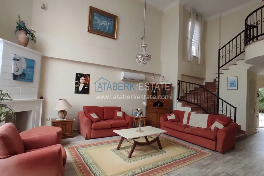 Purchase  Two-storey furnished villa with panoramic views in Alanya Kargicak 2 