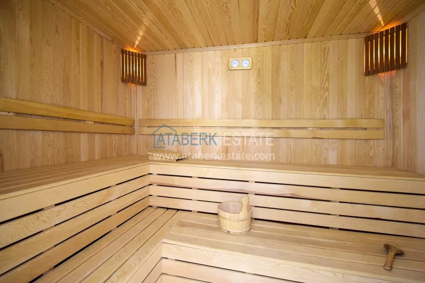 1+1 apartment in Alanya, Oba district - with new furniture and mountain views  13 