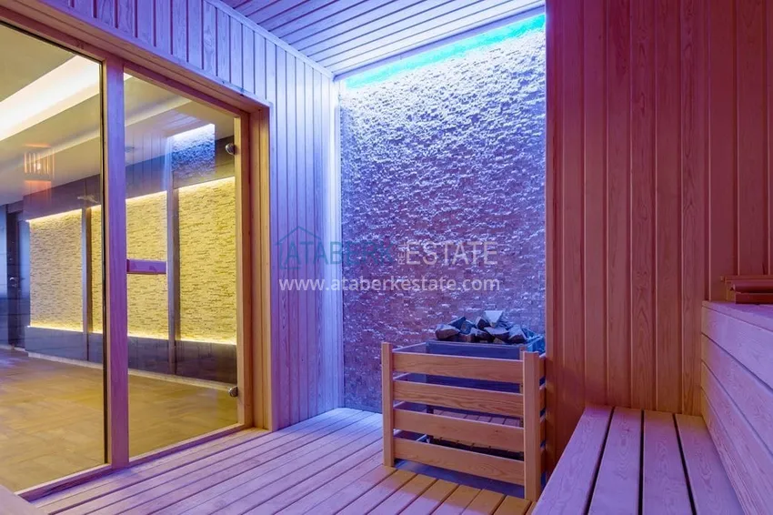 1+1 penthouse for rent in the center of Alanya in an exclusive residential complex  12 