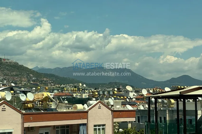 Purchase  1+1 penthouse for rent in the center of Alanya in an exclusive residential complex  13 