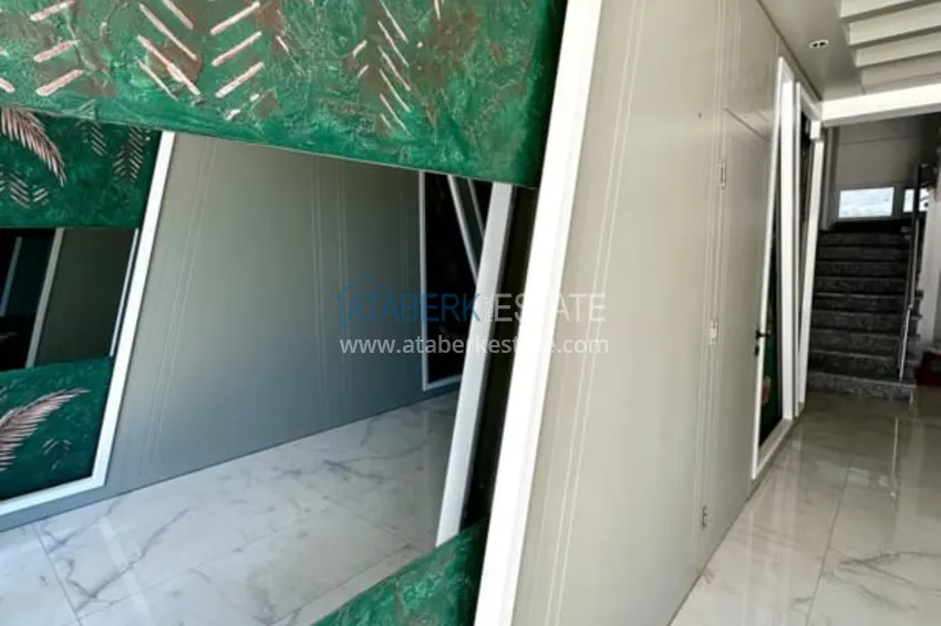 2+1 duplex penthouse partially furnished with sea views, Oba district — Alanya. Suitable for a residence permit! 14 