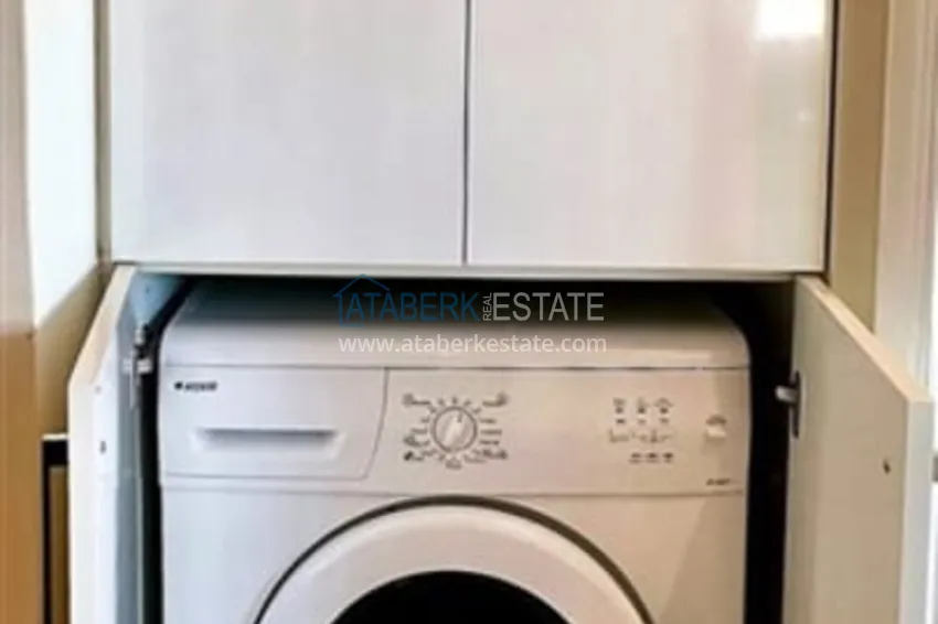 Purchase 2+1 apartment with furniture and a glazed balcony in Alanya - Cikcilli district 10 