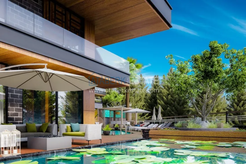 Private villa complex under construction in Kargicak 12 