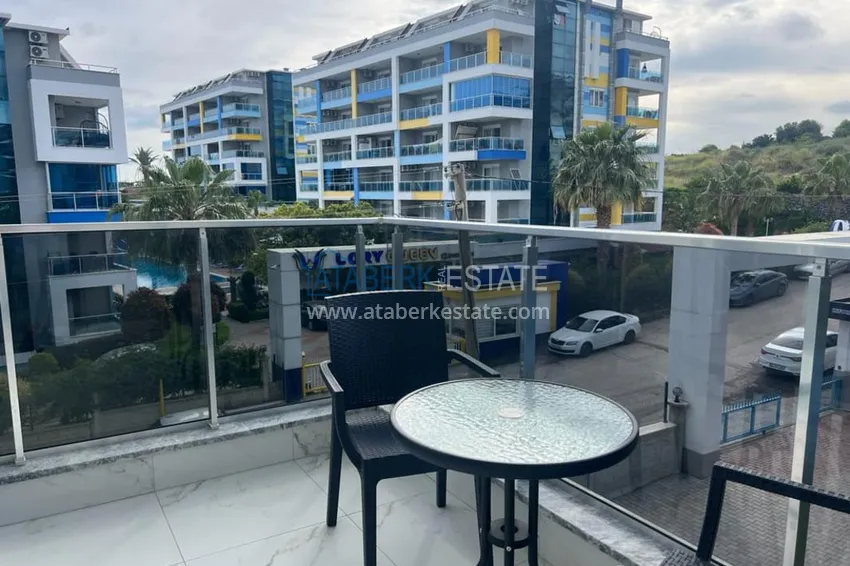 Purchase One-bedroom apartment for rent in a complex with rich infrastructure and a private beach — Alanya, Kestel F11 district 12 