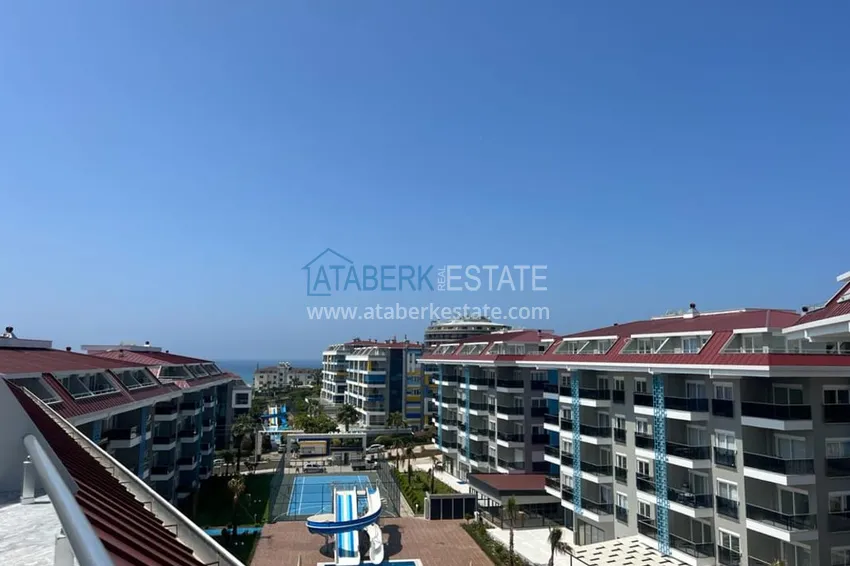 Purchase  2+1 duplex for rent in Kestel in an ultra-luxury complex with a private beach D34 13 