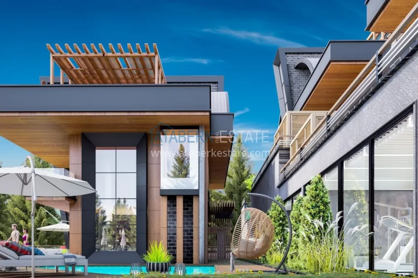 Private villa complex under construction in Kargicak 15 