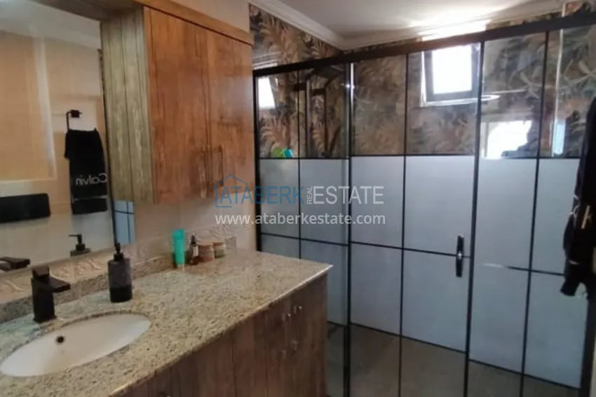 Purchase Apartment 2 + 1 with the author's interior and sea views in the area open for residence permit, Cikcilli - Alanya 16