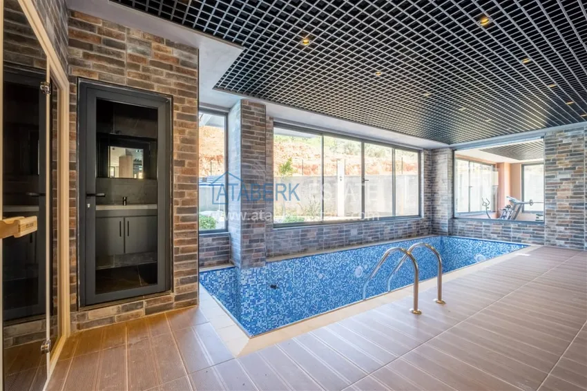 Apartment 1+1 furnished in a complex with infrastructure, Oba district, Alanya 13 