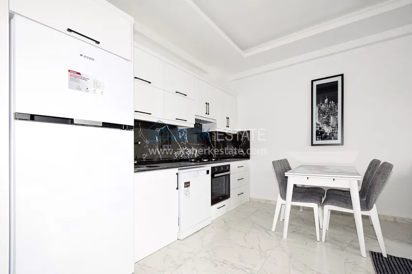 Purchase  1+1 apartment in Alanya, Oba district - with new furniture and mountain views  4 
