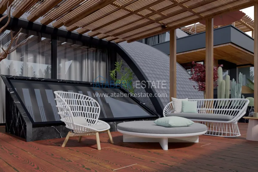 Private villa complex under construction in Kargicak 19 