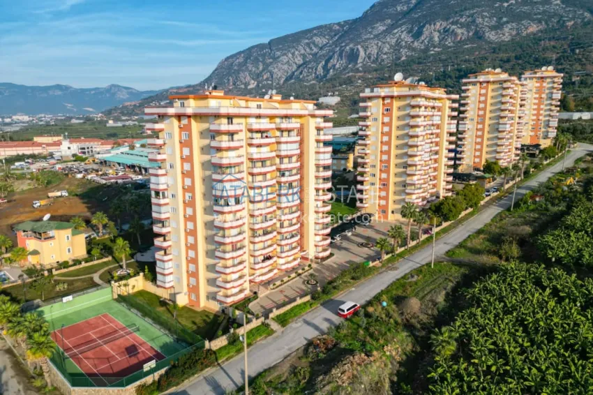 Apartment 3+1 with furniture and panoramic views of the sea and mountains, Mahmutlar district — Alanya 1 