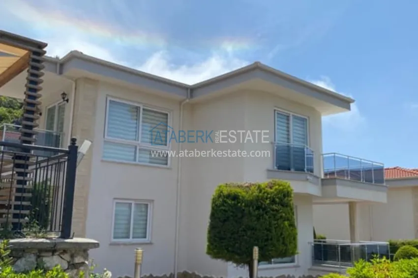 Villa 3 + 1 partially furnished with panoramic views, Bektas area - Alanya 3 