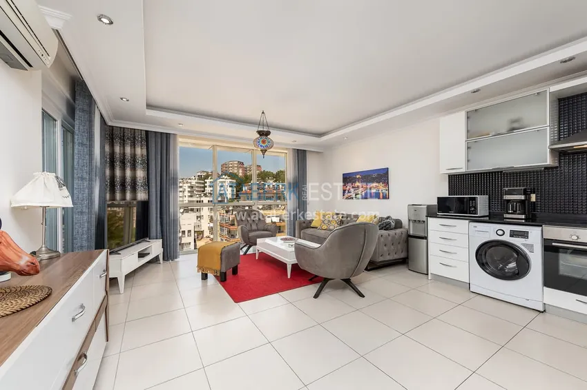 Purchase Apartment 2 + 1 with furniture and sea views in a comfortable residential complex, Avsallar area - Alanya 1 