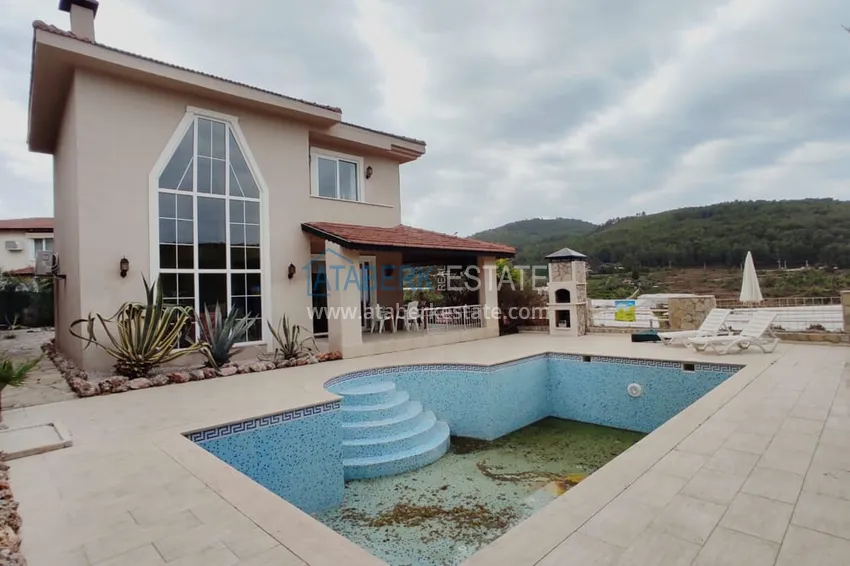 Two-storey furnished villa with panoramic views in Alanya Kargicak 2 