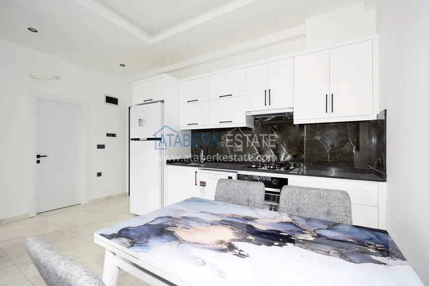 Purchase  1+1 apartment in Alanya, Oba district - with new furniture and mountain views  6 