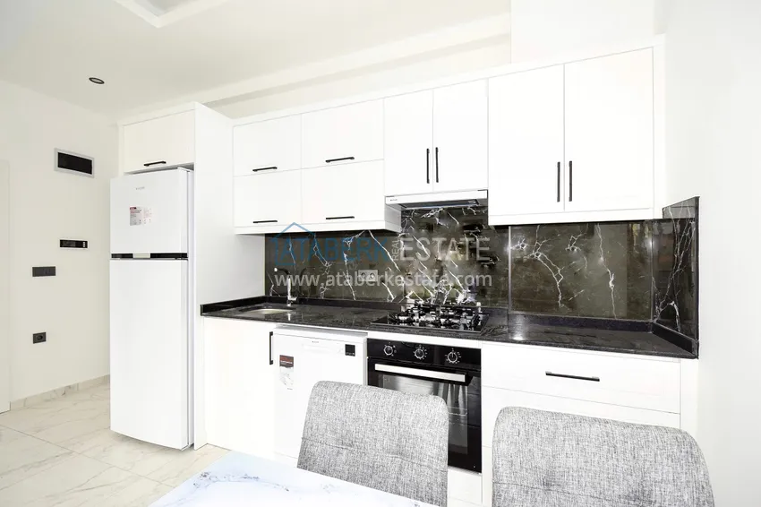 Purchase  1+1 apartment in Alanya, Oba district - with new furniture and mountain views  7 