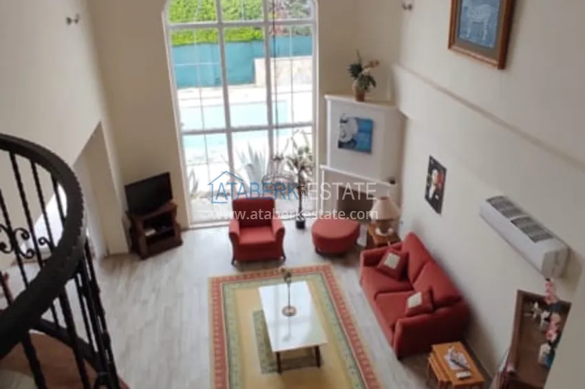 Purchase  Two-storey furnished villa with panoramic views in Alanya Kargicak 11 